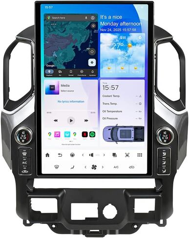 ترقية 17.2 بوصة Android 14 راديو السيارة لسيارة شيفروليه سيلفرادو جي إم سي سييرا 1500 2019-2024 شاشة تعمل باللمس Carplay Android Auto GPS Navigation وحدة رأس مشغل الوسائط المتعددة (موديل 2019-2023) in Kuwait