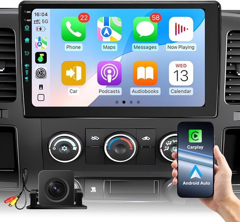 10.2 بوصة راديو السيارة ستيريو ترقية Android 13 لسيارة Chevy Silverado 2007-2013 GMC Sierra Yukon مع CarPlay Android Auto 1080P كاميرا احتياطية/BT5.4 ((4Ram 64Rom) 10.2) in Kuwait