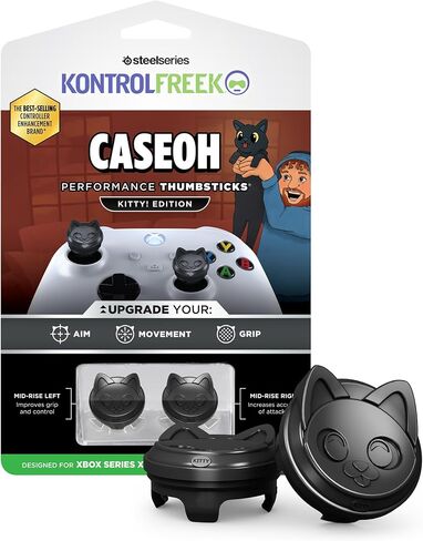 KontrolFreek CaseOh Performance Thumbsticks® - كيتي! الطبعة | صُنع لوحدة تحكم Xbox One وXbox Series X | أسود in Kuwait
