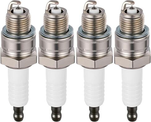 L77JC4 شمعات الإشعال البحرية 4 عبوات - متوافقة مع Nissan NS 9.9B-40D، متوافقة مع سوزوكي DT9.9-DT30C، Tohatsu M9.9D2-M40D2، سلسلة Yamaha 150 - تحل محل RS37YC للمحركات الخارجية in Kuwait