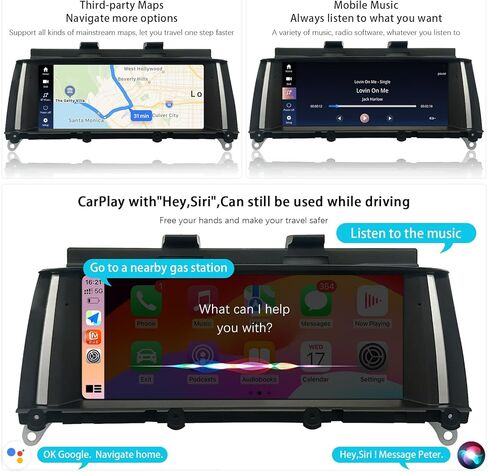 8.9 Inch Touchscreen CarPlay for BMW X3 X4 F25 NBT System 2013-2016 Car Radio Stereo Multimedia Screen Wireless Android Auto Mirrorlink HD1920*720 (Linux F25 (NBT)) in Saudi Arabia