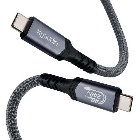 كابل USB 40 جيجابت في الثانية كابل Thunderbolt 4، 1.5 قدم، عرض النطاق الترددي 120 جيجابت في الثانية 16K/Dual 8K، شحن سريع 240 واط، كابلات فيديو USB C متوافقة مع iPhone 16، MacBook Pro، Mac mini، SSD in Kuwait