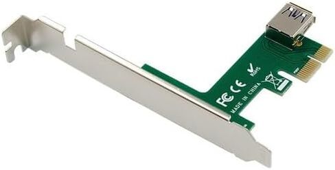 بطاقة توسيع PCIe x1 إلى بطاقة توسيع PCI مزدوجة 32 بت - USB 3.1، طاقة خارجية، كابل مسطح، متوافق مع بطاقات الضرائب/الصوت/الفيديو in Kuwait