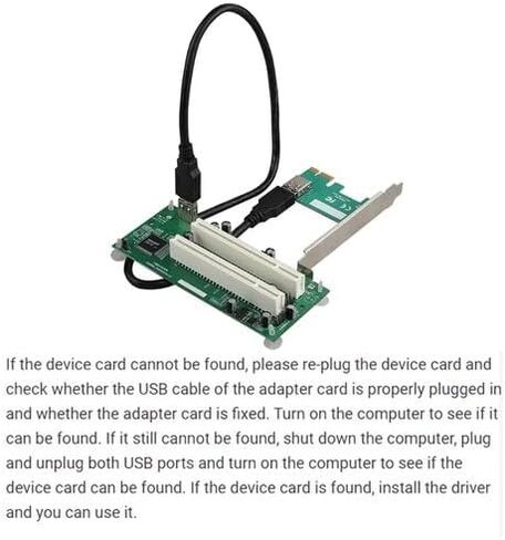 بطاقة توسيع PCIe x1 إلى بطاقة توسيع PCI مزدوجة 32 بت - USB 3.1، طاقة خارجية، كابل مسطح، متوافق مع بطاقات الضرائب/الصوت/الفيديو in Kuwait