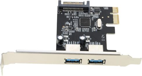 Supercharges PC Connectivities with 2Port USB3.2 Gen1 PCIE Expansion Card ASM1042 Controller Chip Computer Accessory Motherboards Extension Card in Saudi Arabia