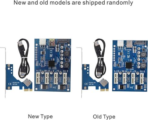 مجموعة توسيع بطاقة محول PCIe 1X إلى 4X USB 3.0 لأجهزة الكمبيوتر المكتبية وأنظمة Linux باللون الأزرق 12x8.3x1.5 سم in Saudi Arabia