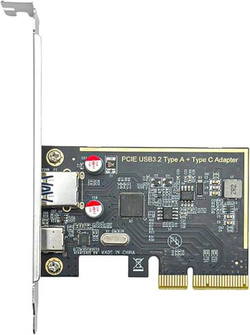 PCIe to USB3.0 TypeC 3.1 Card ASM1142 Chip Powering for Fast Data Transfer and Increased USB Port Desktop Computer USB Expansion in Saudi Arabia