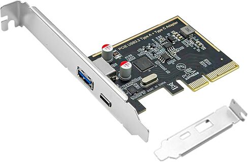 PCIe to USB3.0 TypeC 3.1 Card ASM1142 Chip Powering for Fast Data Transfer and Increased USB Port Desktop Computer USB Expansion in Saudi Arabia