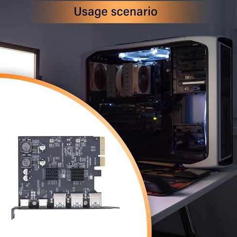 5Port USB3.0 10Gbps Fast Speed Expansion Card for Desktop PC PCIe 4X8X16X Slots High Speed Data Transfer in Saudi Arabia