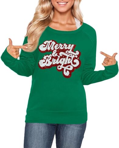 Christmas Women's Crewneck Shirt Funny Printed Vacation Ugly Vintage Sweatshirts The Wine is So Delightful XL in Saudi Arabia