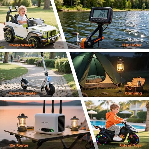 12V 7Ah LiFePO4 Battery, 2000+ Deep Cycle Lithium Iron Phosphate Rechargeable Battery for Ride on Toys, Solar/Wind Power, Small UPS, Lighting, Power Wheels, Fish Finder in Saudi Arabia