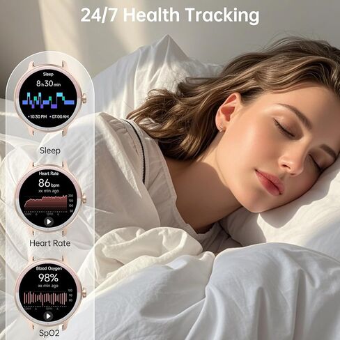 Smart Watch for Men Women(Answer/Make Calls), Smartwatch Built-in AI Voice, 1.27" HD Fitness Tracker with Heart Rate/Sleep/Step/SpO2 Monitor, 100+ Sports Modes, IP68 Waterproof Watch for Android iOS in Saudi Arabia