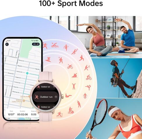 Smart Watch for Men Women(Answer/Make Calls), Smartwatch Built-in AI Voice, 1.27" HD Fitness Tracker with Heart Rate/Sleep/Step/SpO2 Monitor, 100+ Sports Modes, IP68 Waterproof Watch for Android iOS in Saudi Arabia