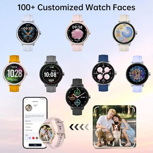 Smart Watch for Men Women(Answer/Make Calls), Smartwatch Built-in AI Voice, 1.27" HD Fitness Tracker with Heart Rate/Sleep/Step/SpO2 Monitor, 100+ Sports Modes, IP68 Waterproof Watch for Android iOS in Saudi Arabia
