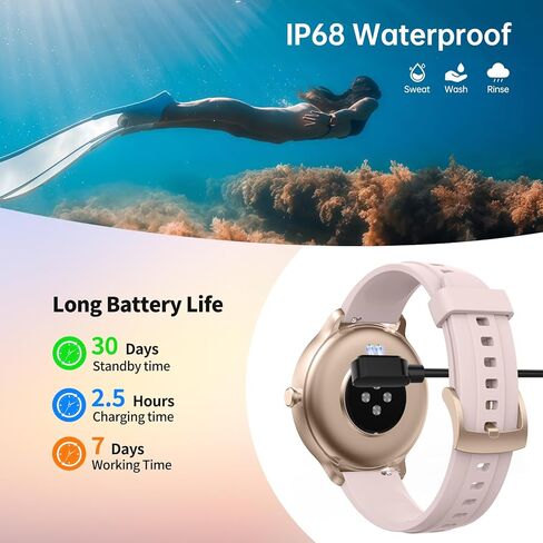 Smart Watch for Men Women(Answer/Make Calls), Smartwatch Built-in AI Voice, 1.27" HD Fitness Tracker with Heart Rate/Sleep/Step/SpO2 Monitor, 100+ Sports Modes, IP68 Waterproof Watch for Android iOS in Saudi Arabia