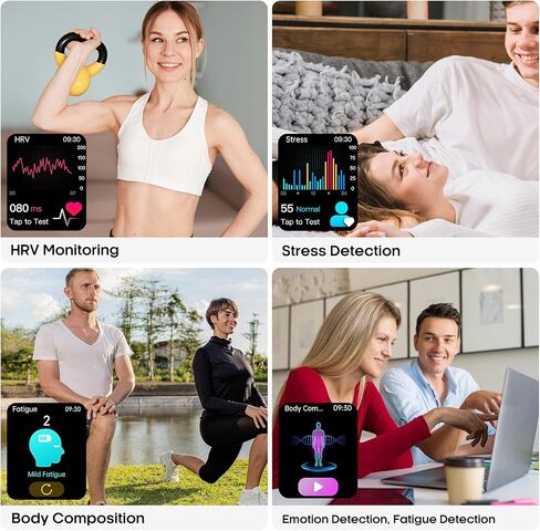 ساعة ذكية للرجال والنساء مع شاشة HD 2.0 بوصة، مراقب ضغط الدم والأكسجين ومعدل ضربات القلب، 136 وضعًا رياضيًا، جهاز تتبع اللياقة البدنية المقاوم للماء IP68 مع SOS، مصباح يدوي (وردي) in Kuwait
