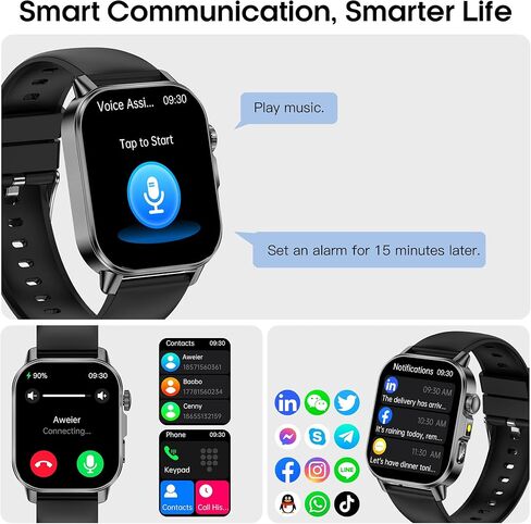 ساعة ذكية للرجال والنساء مع شاشة HD 2.0 بوصة، مراقب ضغط الدم والأكسجين ومعدل ضربات القلب، 136 وضعًا رياضيًا، جهاز تتبع اللياقة البدنية المقاوم للماء IP68 مع SOS، مصباح يدوي (وردي) in Kuwait