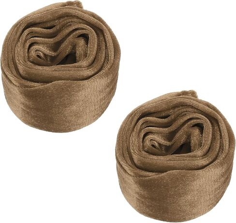 PATIKIL 4.9ft Chandelier Chain Cord Cover, 2 Pcs Velvet Cloth Fabric Chain Sleeve Decorative Cord Covers for Chandelier Wires Swing Cable, Zipper Style, Beige in Saudi Arabia
