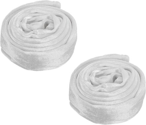 PATIKIL 4.9ft Chandelier Chain Cord Cover, 2 Pcs Velvet Cloth Fabric Chain Sleeve Decorative Cord Covers for Chandelier Wires Swing Cable, Zipper Style, Beige in Saudi Arabia