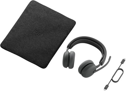 Logitech Zone Wireless 2 ES - Noise-Canceling Wireless Headset with Adaptive Hybrid ANC, Bluetooth, Graphite in Saudi Arabia