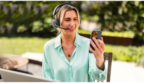 Logitech Zone Wireless 2 ES - Noise-Canceling Wireless Headset with Adaptive Hybrid ANC, Bluetooth, Graphite in Saudi Arabia