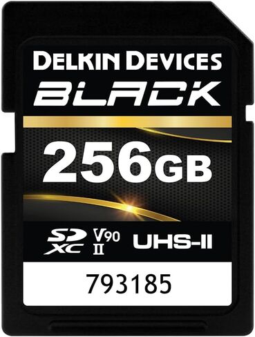 Delkin Devices Black 256GB SDXC UHS-II V90 SD Memory Card in Saudi Arabia