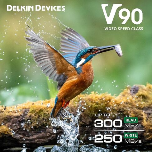 Delkin Devices Black 256GB SDXC UHS-II V90 SD Memory Card in Saudi Arabia