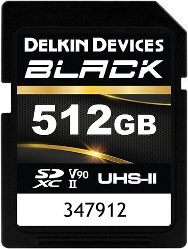 Delkin Devices Black 256GB SDXC UHS-II V90 SD Memory Card in Saudi Arabia