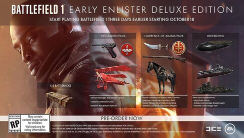 Battlefield 1 Early Enlister Deluxe Edition - إكس بوكس ​​ون (متجدد) in Kuwait
