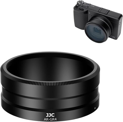 JJC Conversion Lens Filter Adapter for Ricoh GR IV GRIV GR4 HDF Monochrome Digital Camera,Replaces Ricoh GA-3 Camera Lens Converter for Wide Conversion Lens,Compatible with 49mm Thread Filter and Cap in Saudi Arabia