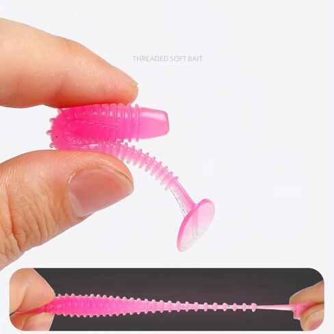23 Pack Fishing Lures Kit for Freshwater Bait Tackle Kit for Soft Frog Earthworm Fishing Accessories Tackle Box Including Hook Lures Soft Plastic Worms in Saudi Arabia