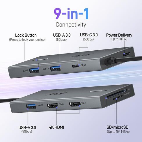 حزمة محطة إرساء USB C من Acer مع ماوس مريح in Saudi Arabia
