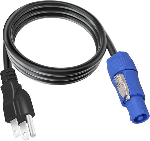 3-Prong NEMA 5-15P to PowerCON Cable 20A 3 Pin PowerCon Input Connector to NEMA 5-15P Connector Cord 16AWG for Outdoor Stage Light LED Screen-1.2M/3.9FT in Kuwait