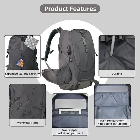 40L Large Capacity Hiking Backpack Lightweight Waterproof and Durable Backpack for Travel Camping Outdoor in Saudi Arabia