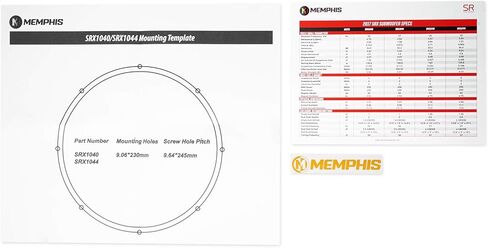 حزمة ممفيس - عنصرين صوتيين SRX1040 10 بوصة SRX مضخم صوت السيارة 400 وات الذروة / 200 وات RMS in Saudi Arabia