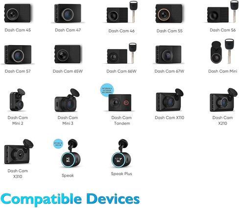 حامل كأس شفط عالمي، متوافق مع كاميرا Garmin Dash Cam 65w,66w,67w,Mini 3,X210,X310,Tandem,Speak+Mini 2 (010-12530-25) in Kuwait