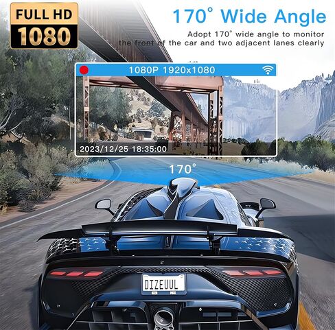 كاميرا داش كام ذات 4 قنوات عرض 360 درجة، TOPGOOSE 2K أمامي وخلفي من الداخل، كاميرا داش يسار يمين للسيارات، 5G WiFi والتحكم في التطبيق، مع بطاقة SD سعة 64 جيجابايت، مستشعر G، رؤية ليلية، وضع انتظار السيارات على مدار 24 ساعة in Kuwait