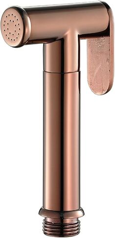 HandheldSprayer Brass Baby Cloth Diaper Sprayer Portable Hand Held ToiletSprayer Head withHose and Bracket, for Feminine Wash, Pet Washing, Easy to Install,Black(Rose Gold) in Saudi Arabia