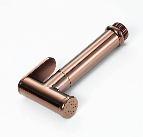HandheldSprayer Brass Baby Cloth Diaper Sprayer Portable Hand Held ToiletSprayer Head withHose and Bracket, for Feminine Wash, Pet Washing, Easy to Install,Black(Rose Gold) in Saudi Arabia