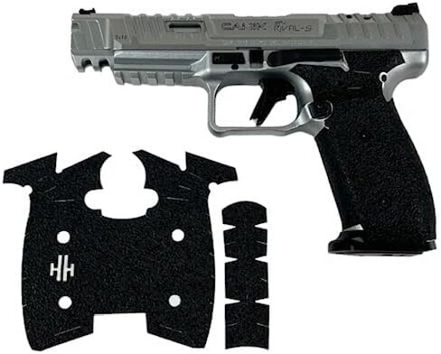 شريط قبضة مسدس Handleitgrips متوافق مع Canik SFX Rival S - شريط قبضة مسدس مطاطي من سلسلة Black Edge سهل التركيب، قطع غيار وإكسسوارات المسدس، مملوكة للمحاربين القدامى، صنع في الولايات المتحدة الأمريكية in Kuwait