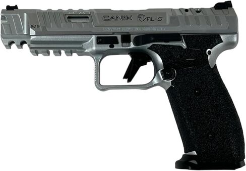 شريط قبضة مسدس Handleitgrips متوافق مع Canik SFX Rival S - شريط قبضة مسدس مطاطي من سلسلة Black Edge سهل التركيب، قطع غيار وإكسسوارات المسدس، مملوكة للمحاربين القدامى، صنع في الولايات المتحدة الأمريكية in Kuwait