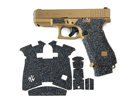 شريط قبضة مسدس HANDLEITGRIPS متوافق مع Glock 19x/ Glock 19x MOS/Glock 45/ Glock 45 MOS/ - شريط قبضة مسدس من سلسلة Elite، أغلفة مسدس، مملوكة للمحاربين القدامى، صنع في الولايات المتحدة الأمريكية in Kuwait