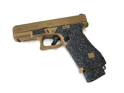 شريط قبضة مسدس HANDLEITGRIPS متوافق مع Glock 19x/ Glock 19x MOS/Glock 45/ Glock 45 MOS/ - شريط قبضة مسدس من سلسلة Elite، أغلفة مسدس، مملوكة للمحاربين القدامى، صنع في الولايات المتحدة الأمريكية in Kuwait