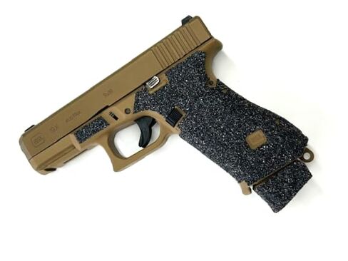 شريط قبضة مسدس HANDLEITGRIPS متوافق مع Glock 19x/ Glock 19x MOS/Glock 45/ Glock 45 MOS/ - شريط قبضة مسدس من سلسلة Elite، أغلفة مسدس، مملوكة للمحاربين القدامى، صنع في الولايات المتحدة الأمريكية in Kuwait