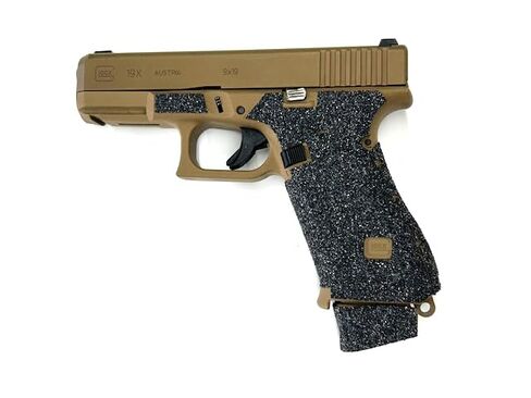 شريط قبضة مسدس HANDLEITGRIPS متوافق مع Glock 19x/ Glock 19x MOS/Glock 45/ Glock 45 MOS/ - شريط قبضة مسدس من سلسلة Elite، أغلفة مسدس، مملوكة للمحاربين القدامى، صنع في الولايات المتحدة الأمريكية in Kuwait