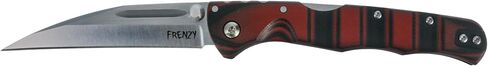 COLD STEEL FRENZY II / 8 بوصات إجمالية / 3.5 بوصات شفرة قدم الغنم / فولاذ 3 فولت / مقبض G10 / قفل ثلاثي الإعلانات / أحمر / أسود in Kuwait