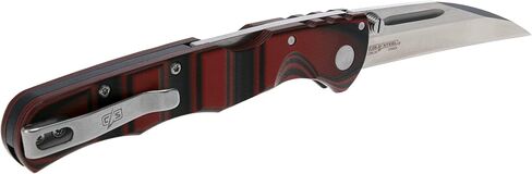 COLD STEEL FRENZY II / 8 بوصات إجمالية / 3.5 بوصات شفرة قدم الغنم / فولاذ 3 فولت / مقبض G10 / قفل ثلاثي الإعلانات / أحمر / أسود in Kuwait