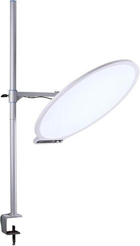 amaran Verge Max 22" 60W Bi-Color Circular LED Light Panel, White - Includes Desk Clamp Stand with a 360deg Swing Mounting Arm and 180deg Pan & Tilt Control in Saudi Arabia
