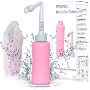 Portable Bidet for Travel 500ml (17oz), Large Capacity Peri Bottle, Compact, Easy-to-Use, Leak-Resistant Travel Bidet Made from ABS Plastic, Feminine Hygiene for Comfort and Freshness in Saudi Arabia