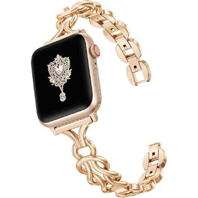 TOYOUTHS Celtic Bracelet Compatible with Apple Watch Bands 38/40/41/42/44/45/46/49mm Women, Dressy Chain Stainless Steel Metal Jewelry Link Strap for iWatch Series 11 10 9 8 7 6 5 4 SE/Ultra 3 2 1 in Saudi Arabia
